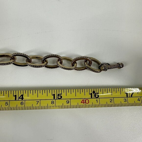 Gold Tone Open Oval Necklace Chain - Picture 4 of 4